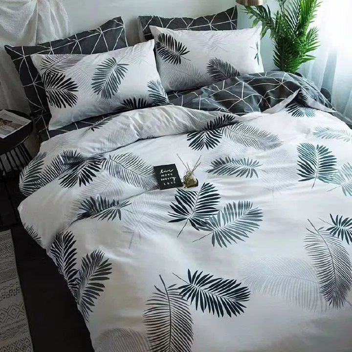 New Arrivals 4-in-1 Duvet Cover Set – 1 Duvet Cover, 1 Bed Sheet & 2 Pillowcases, Soft Durable Bedding, Quilt Covers Only (No Quilts Included)