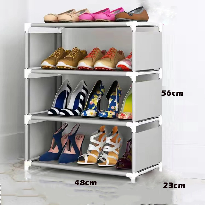 All-Time Low 9mm Steel Pipe 4-5 Layer Shoe Rack High Load-Bearing Durable Canvas Organizer Portable Home Storage Furniture Easy Assembly Space-Saving Stand