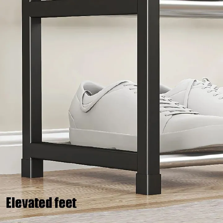 Jaza Keja 4-5 Layer Small Shoe Rack Economical Multi-Layer Shoe Shelf Easy Assembly Storage Cabinet for Home Dormitory Organizer Space-Saving Furniture