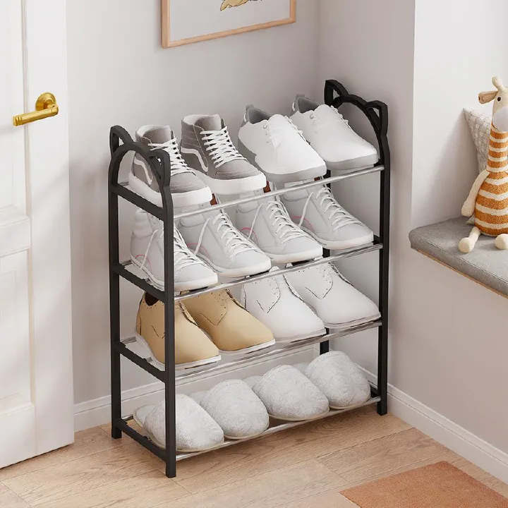 Jaza Keja 4-5 Layer Small Shoe Rack Economical Multi-Layer Shoe Shelf Easy Assembly Storage Cabinet for Home Dormitory Organizer Space-Saving Furniture