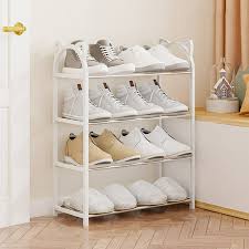 Jaza Keja 4-5 Layer Small Shoe Rack Economical Multi-Layer Shoe Shelf Easy Assembly Storage Cabinet for Home Dormitory Organizer Space-Saving Furniture