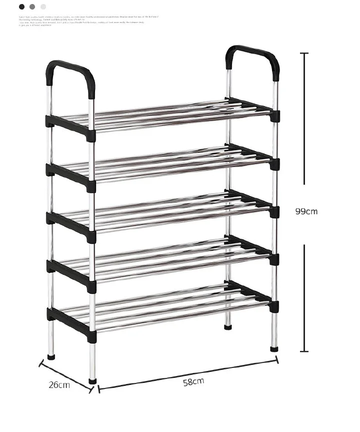 Jaza Keja 5-6-8 Layer Shoe Rack Simple Economical Storage Organizer Easy Assembly Multi-Layer Shoe Shelf for Entryway Hallway Bedroom Dormitory Living Room