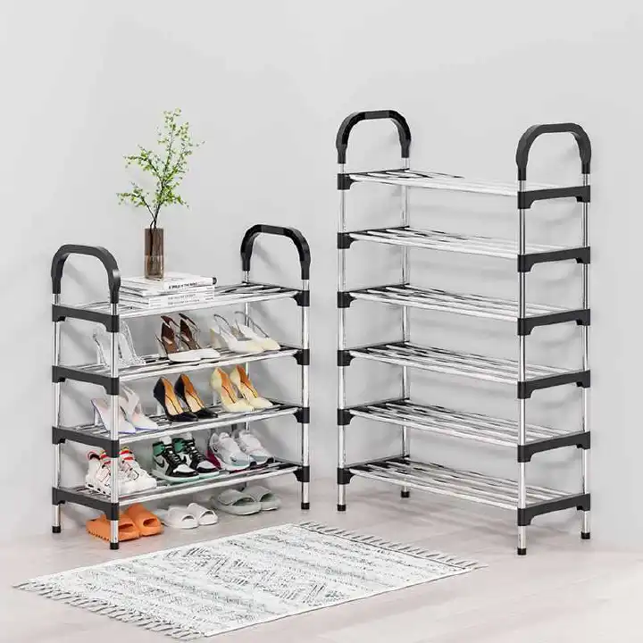 Jaza Keja 5-6-8 Layer Shoe Rack Simple Economical Storage Organizer Easy Assembly Multi-Layer Shoe Shelf for Entryway Hallway Bedroom Dormitory Living Room
