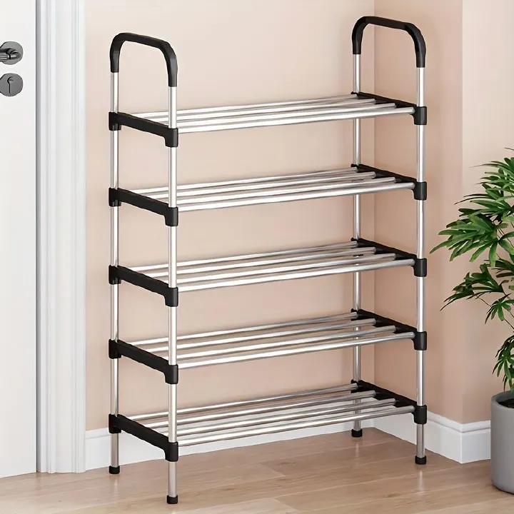 Jaza Keja 5-6-8 Layer Shoe Rack Simple Economical Storage Organizer Easy Assembly Multi-Layer Shoe Shelf for Entryway Hallway Bedroom Dormitory Living Room