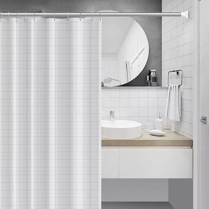 Telescopic Clothing Rod Adjustable Extendable Shower Curtain Tension Rod ( 110cm - 200cm