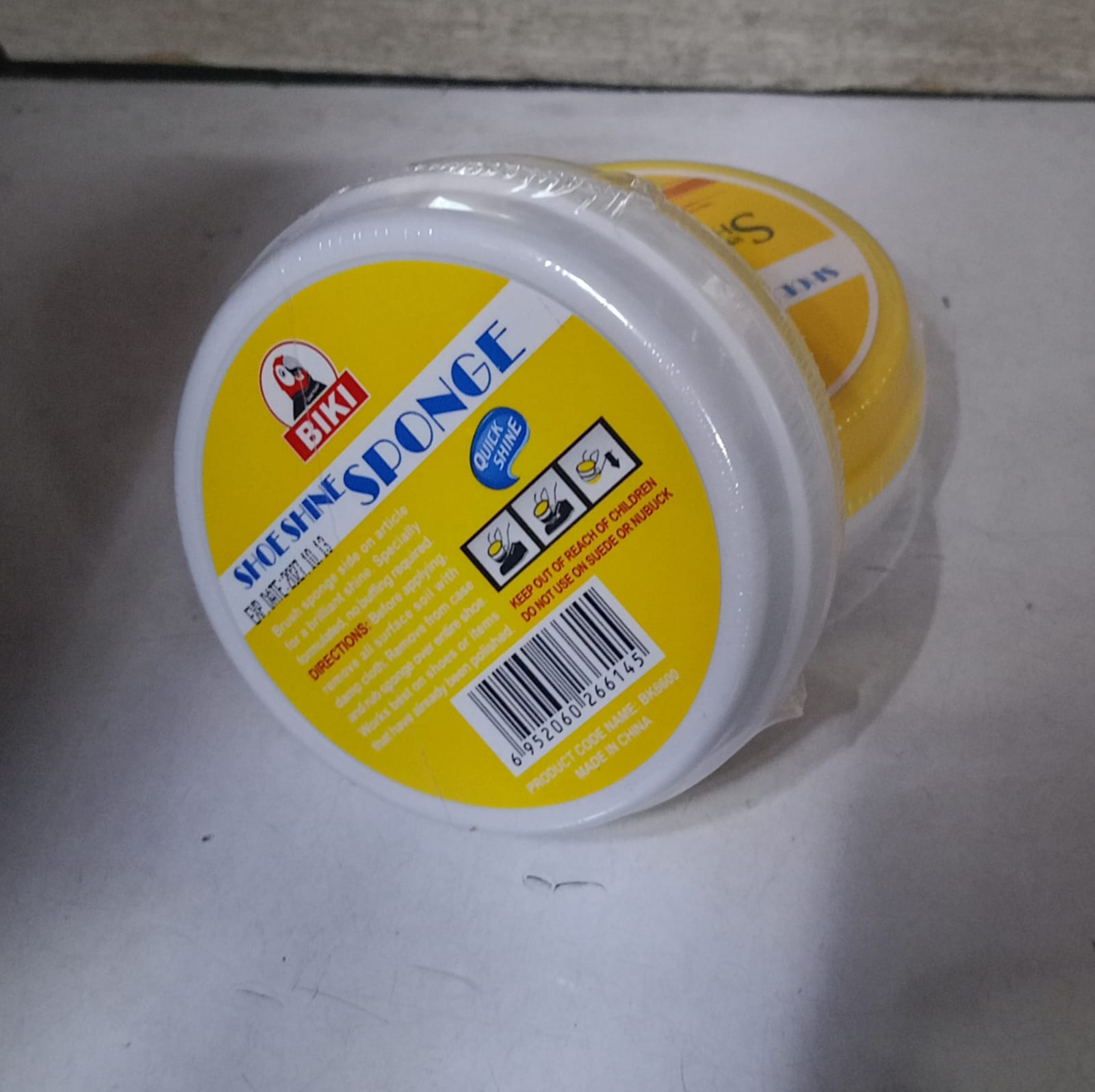 New Arrival Biki Shoe Shine Sponge,Shines Shoes of Various Colours,Sponge on Double Sides, Good for Shining shoes after Applying Shoe Polish, Shines,Maintains and Protects Your Shoes,School shoes,mens