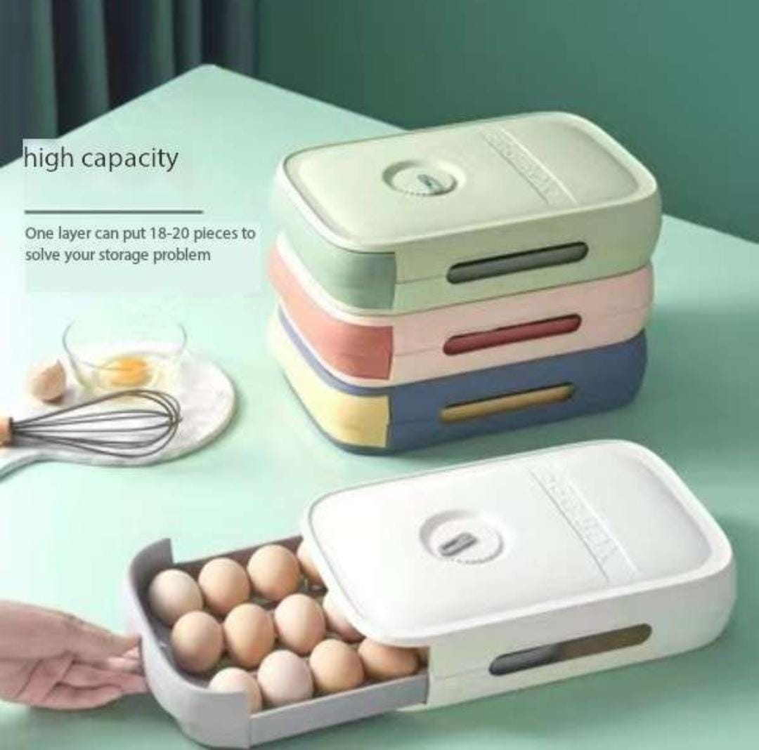 21 eggs long groove anti collision sliding egg storage box