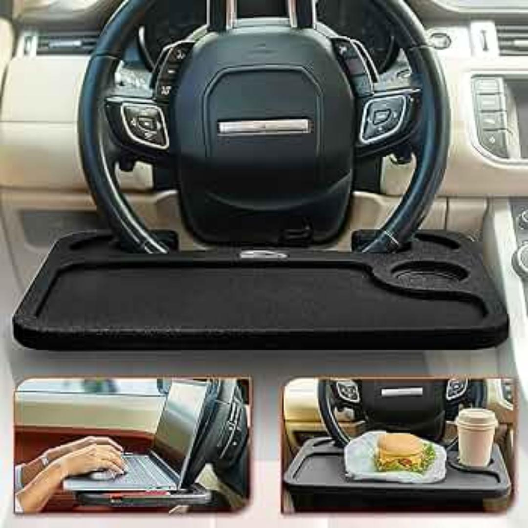 Hard Plastic 2 sided steering wheel slotted table