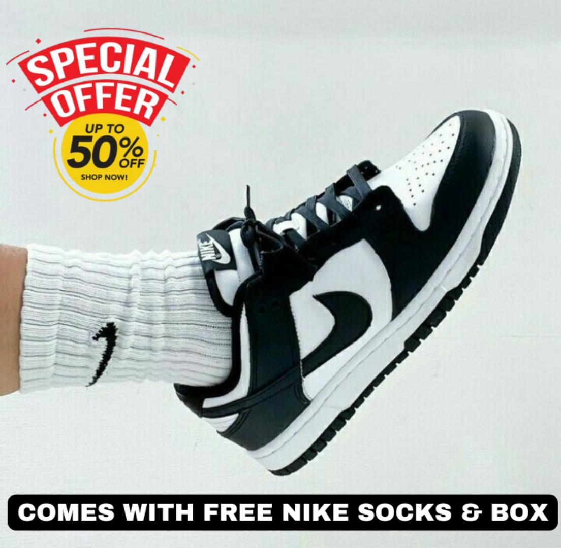ORIGINAL PANDA SB DUNKS BLACK WHITE / JORDAN 1 LOW CUT, HIGH-QUALITY FASHIONABLE SNEAKERS (BEST SHOP FOR AIRFORCE 1, AIR FORCE, JORDAN, AIR MAX, AIRMAX)