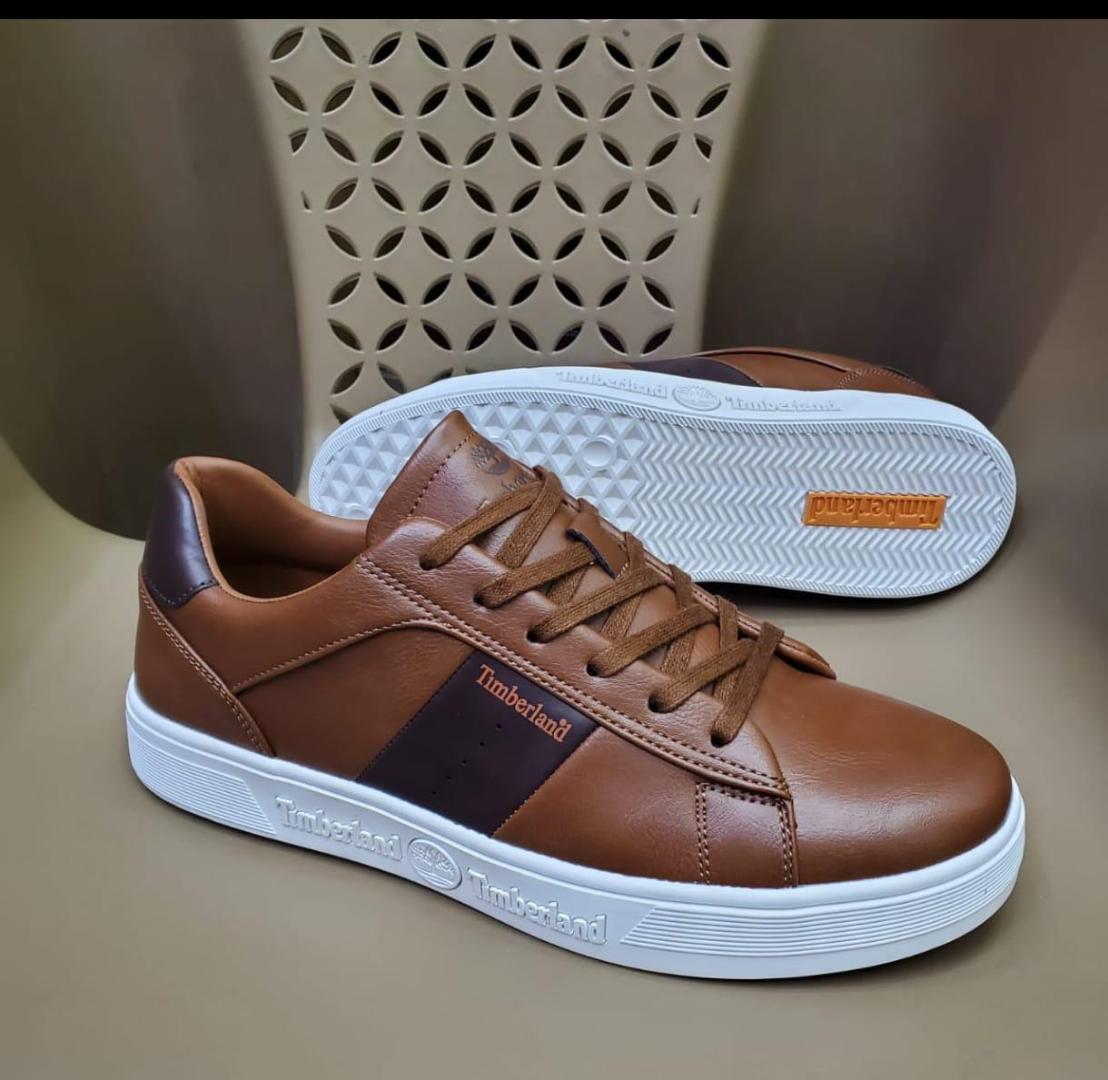 🔥(ON OFFER) LEATHER TIMBERLAND CLASSIC CASUALS, GREY, BROWN, WHITE AND BLACK LEATHER SHOES (BEST SHOP FOR LOAFERS, OFFICIALS, CASUALS, SNEAKERS) GENERIC