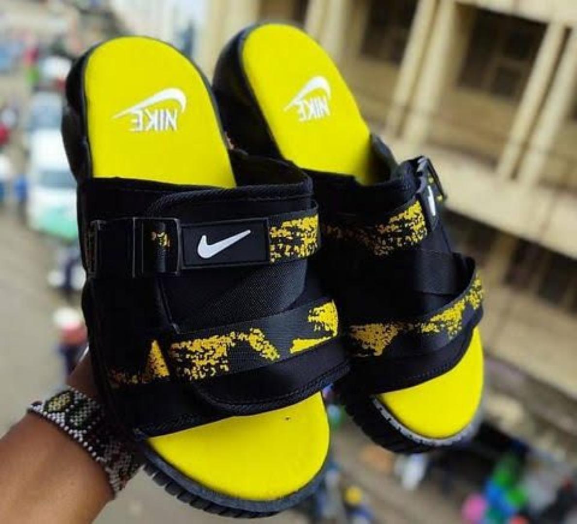 ORIGINAL AIR FORCE 1 SLIDES (DESIGHNER OPEN SHOES), YELLOW COLOUR TRIPPLE WHITE ,HIGH QUALITY SLIP ONS. AIRFORCE 1 white JORDAN Best shop for Airforce, Air jordan, Airmax tn, Air force sneakers)