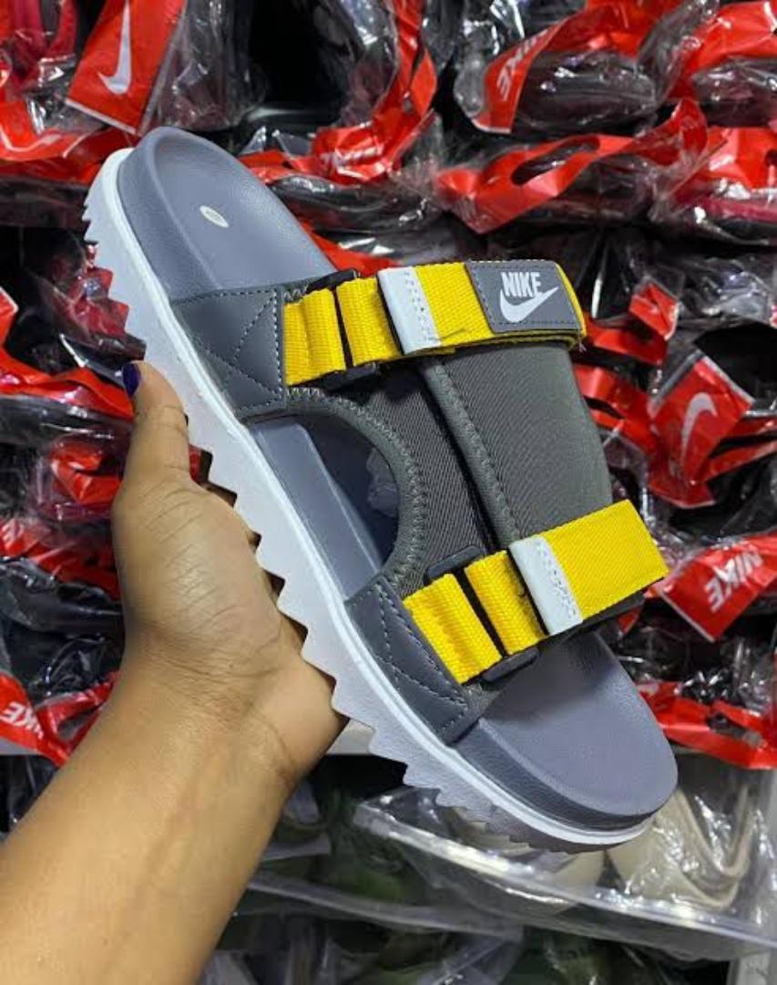 ORIGINAL AIR FORCE 1 SLIDES (DESIGHNER OPEN SHOES), YELLOW COLOUR TRIPPLE WHITE ,HIGH QUALITY SLIP ONS. AIRFORCE 1 white JORDAN Best shop for Airforce, Air jordan, Airmax tn, Air force sneakers)