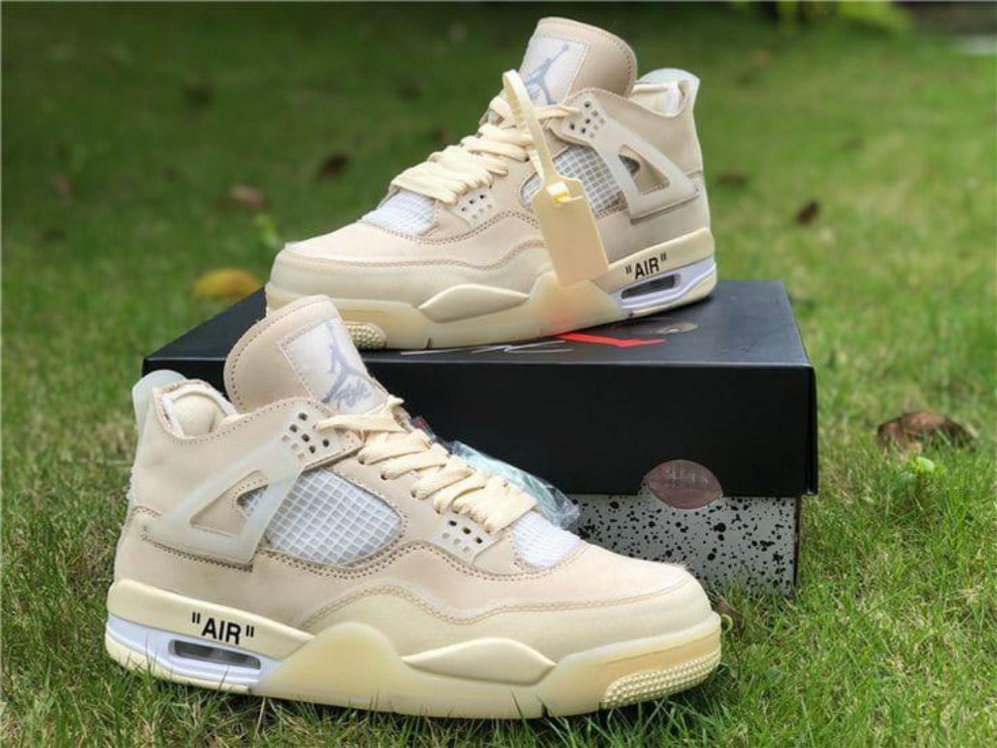 ORIGINAL AIR JORDAN 4 RETRO, "OFF WHITE/ CREAM SAIL". CUSTOMIZED JORDAN, COLOUR GREEN AND WHITE ,HIGH QUALITY SNEAKERS. JORDAN Best shop for Airforce, Air jordan, Airmax tn, Air force sneakers)