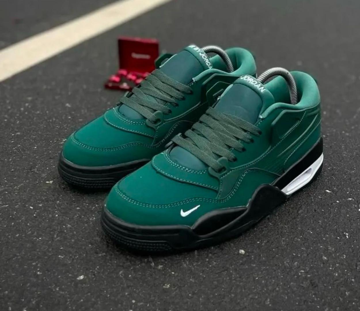 ORIGINAL AIR JORDAN 4 RM BIKE AIR RETRO.CUSTOMIZED JORDAN, COLOUR GREEN AND WHITE ,HIGH QUALITY SNEAKERS. JORDAN Best shop for Airforce, Air jordan, Airmax tn, Air force sneakers)