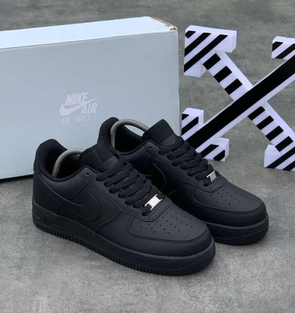 ORIGINAL LEATHER AIR FORCE 1 BLACK, COLOUR TRIPPLE BLACK ,HIGH QUALITY SNEAKERS. AIRFORCE 1 white JORDAN Best shop for Airforce, Air jordan, Airmax tn, Air force sneakers)