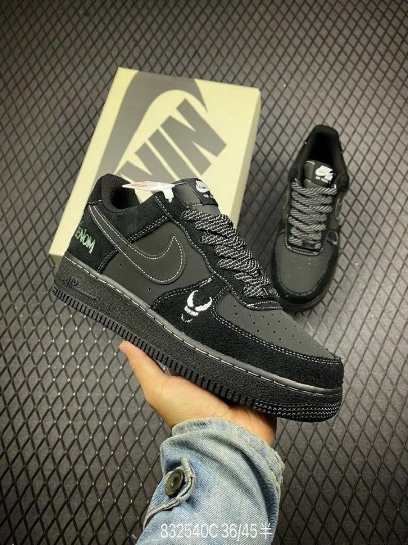 ORIGINAL VENOM AIR FORCE 1 BLACK, COLOUR TRIPPLE BLACK ,HIGH QUALITY SNEAKERS. AIRFORCE 1 white JORDAN Best shop for Airforce, Air jordan, Airmax tn, Air force sneakers)