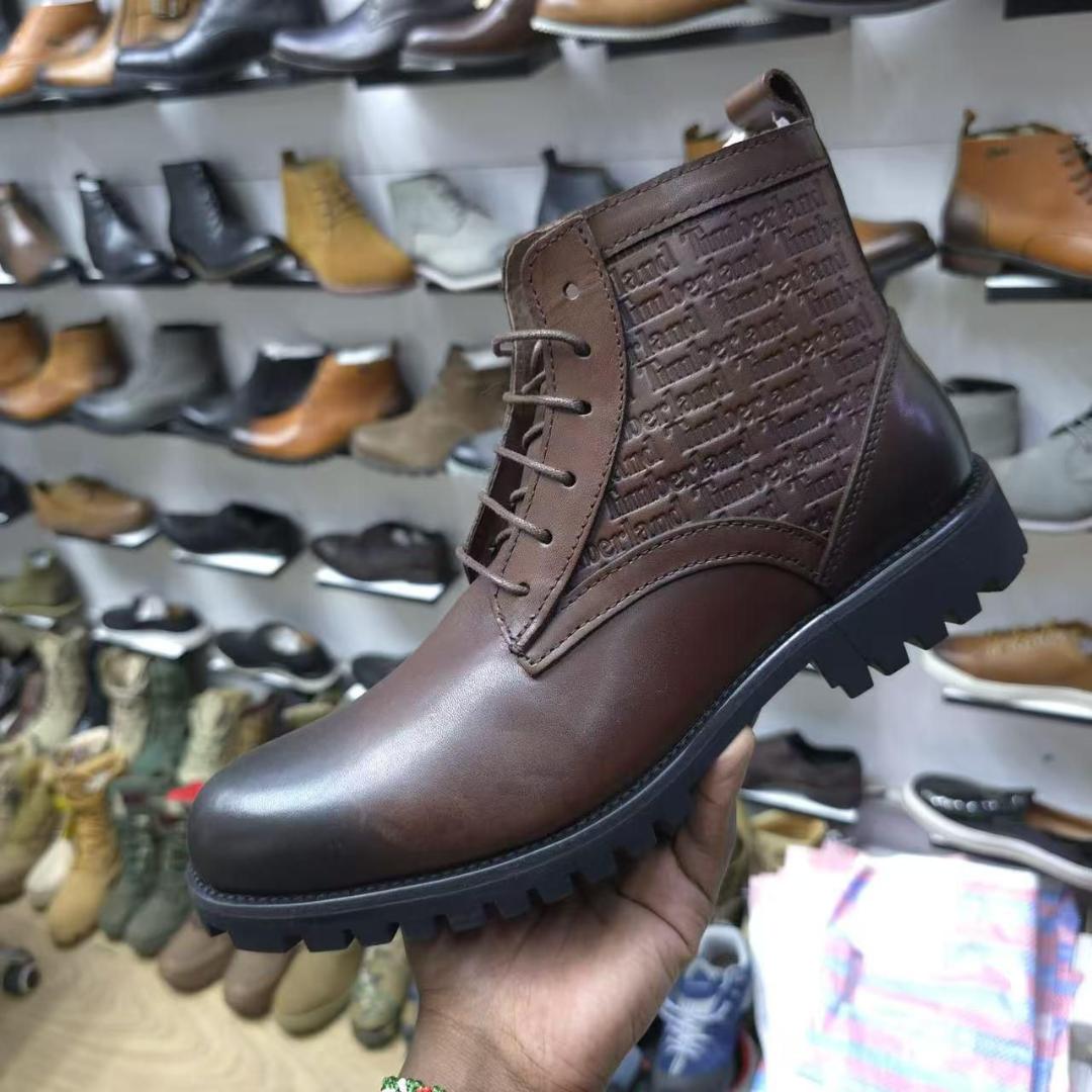 🔥 ON OFFER LEATHER TIMBERLAND CLASSIC MENS BOOTS SHOES, BROWN CASUAL AND OFFICIAL BOOTS SHOES,  LEATHER (BEST SHOP FOR LOAFERS, OFFICIALS, CASUALS, SNEAKERS)(generic)