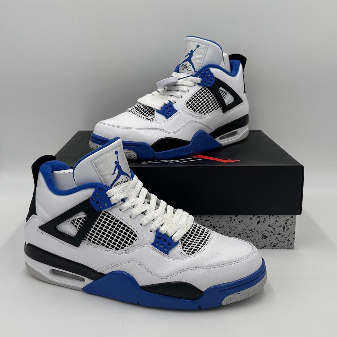 📛OFFER📛 ORIGINAL AIR JORDAN 4 RETRO, "MOTOR SPORT". CUSTOMIZED JORDAN, l (royal)  ,HIGH QUALITY SNEAKERS. JORDAN Best shop for Airforce, Air jordan, Airmax tn, Air force sneakers)