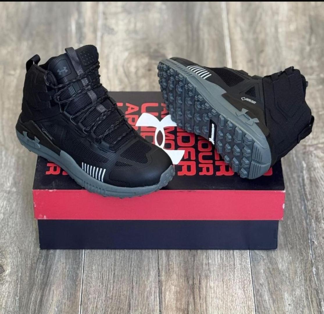 🔥 ON OFFER Under Armour Men's Infil Hike Gore-Tex hiking boots in black. Underarmour Quality Safety Boot very Srong and Durable(generic)