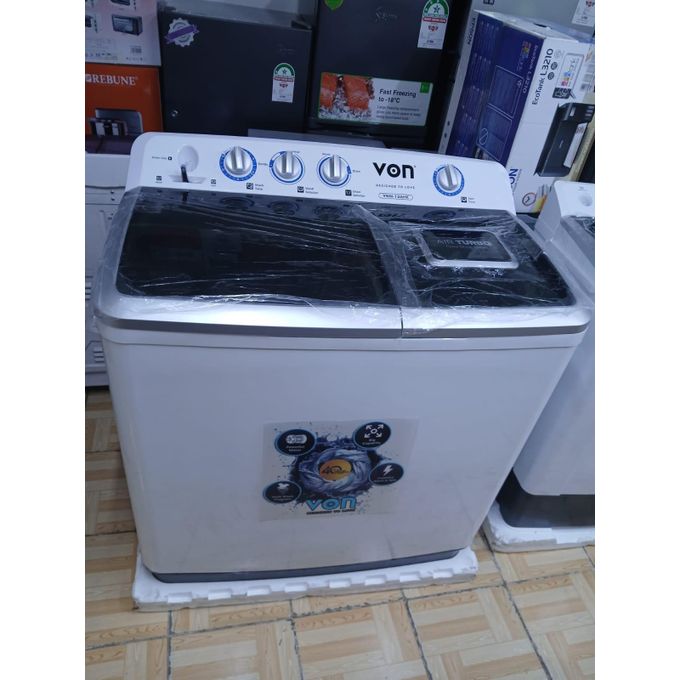 [Special Offer] VON 13Kg Jumbo Semi Automatic Twin Tub Washing Machine(1YEAR WARRANTY)