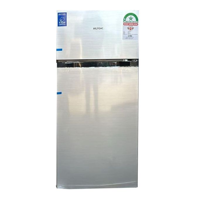 [Special Offer] AILYONS 112L Double Door Fridge - Silver