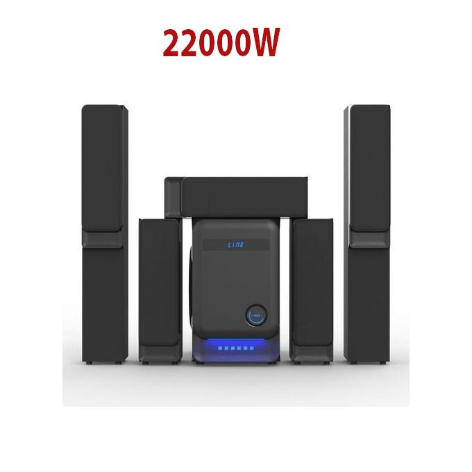 Nobel 5.1 CH Top Bass-Home Theatre System/USB/Radio -22000W