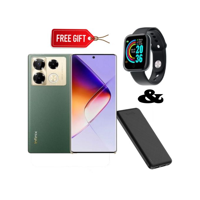 [Special Offer] ]Infinix Note 40 Pro (256GB ROM + 8+8GB RAM),4G, 108MP, 5000mAh - Vintage Green+FREE GIFTS(1YR WRTY)
