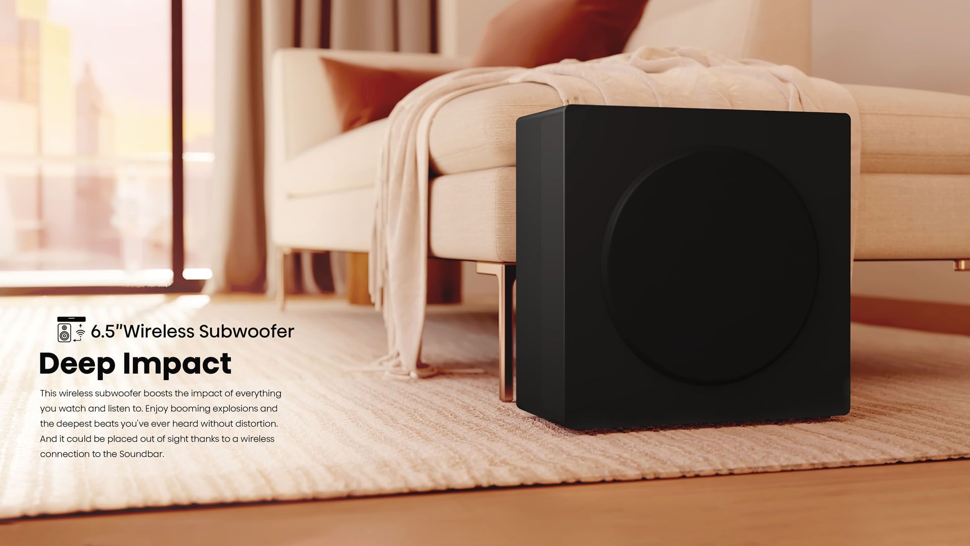 Hisense HS3100 Soundbar 3.1CH, 480W Powerful Sound+FREE EARPODS+EXTENSION