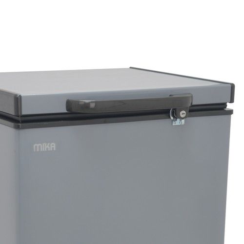 MIKA Chest Freezer, 197L, Aluminium Inner,MCF197ADG-  Grey(1YR WARRANTY)