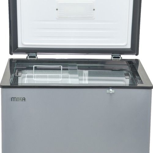 MIKA Chest Freezer, 197L, Aluminium Inner,MCF197ADG-  Grey(1YR WARRANTY)