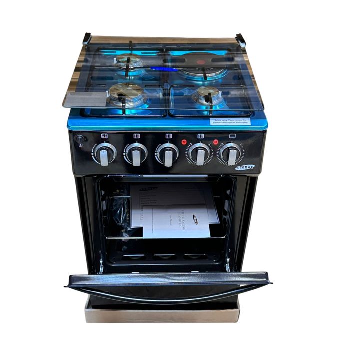 Ecomax Cooker 50x55cm 3 Gas Burners + 1 Hotplate Cooker