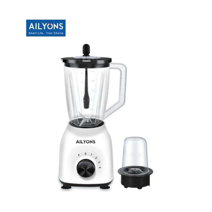 AILYONS Blender 2 In 1 With Grinder Machine 1.5L-WHITE- Approved