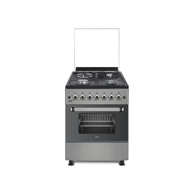 [Special Offer] MIKA  58cm by 58cm, 3 Gas Pool Jet Burners +1 Electric, Free Standing Cooker with Electric Oven(1 YR WRTY)