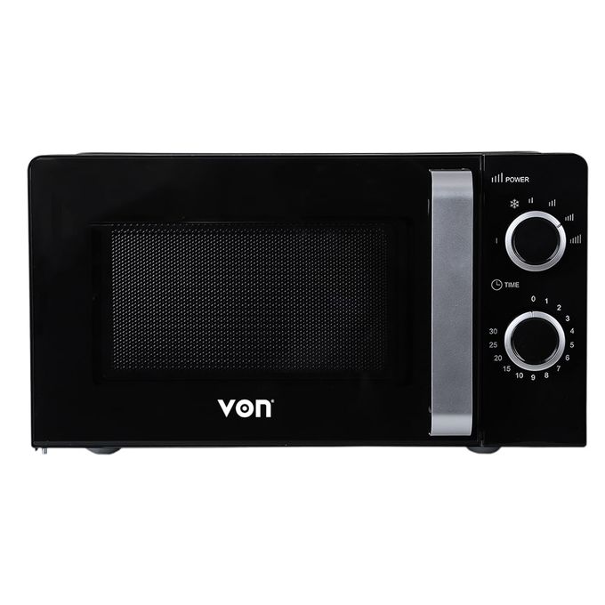 VON VAMS-20MGX Microwave Oven Solo 20L, 700W – Black (1YR WRTY)