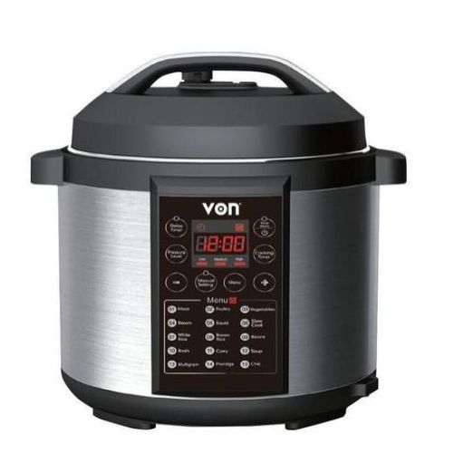 VON 6L Multifunction Electric Pressure Cooker - Silver