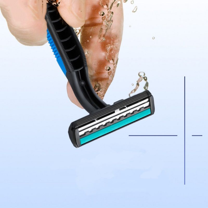 Disposable Manual Razor Portable Men's Travel Stainless Steel Razor Hotel Supplies Hotel Bath Shaver，Pack of 5