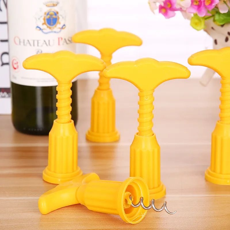 Wine Bottle Opener Wine Beer Bottle Opener Plastic Screwdriver Stainless Steel Household Multi-function Corkscrew Tool