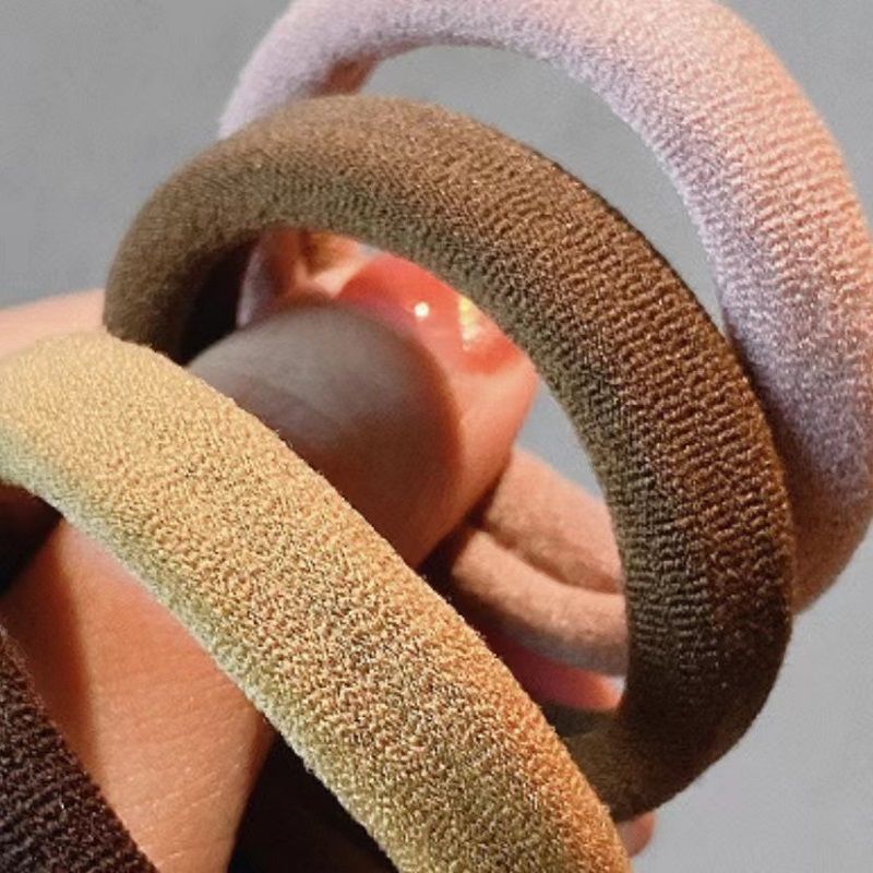 Seamless Hair Band High Elastic Rubber Band Adult Hair Tie Thick Hair Rope Female Hair Tie Simple Headstring Accessories