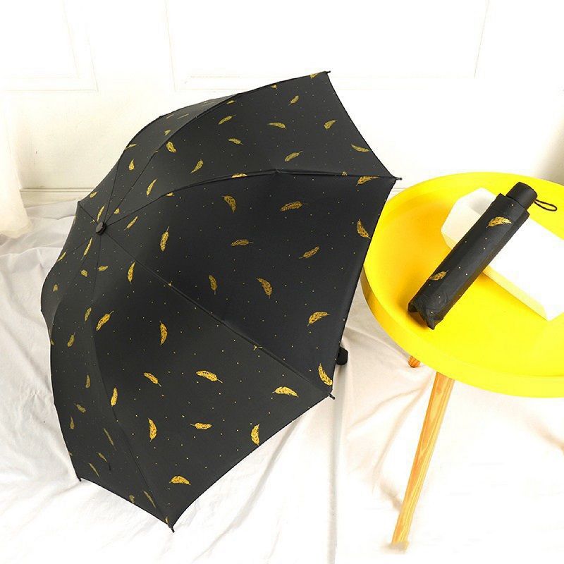 Upgraded Thick Vinyl Sunblock Umbrella Wholesale Manual Business Folding Umbrella Men's And Women's Sun Umbrella Dual Use Sun Protection
