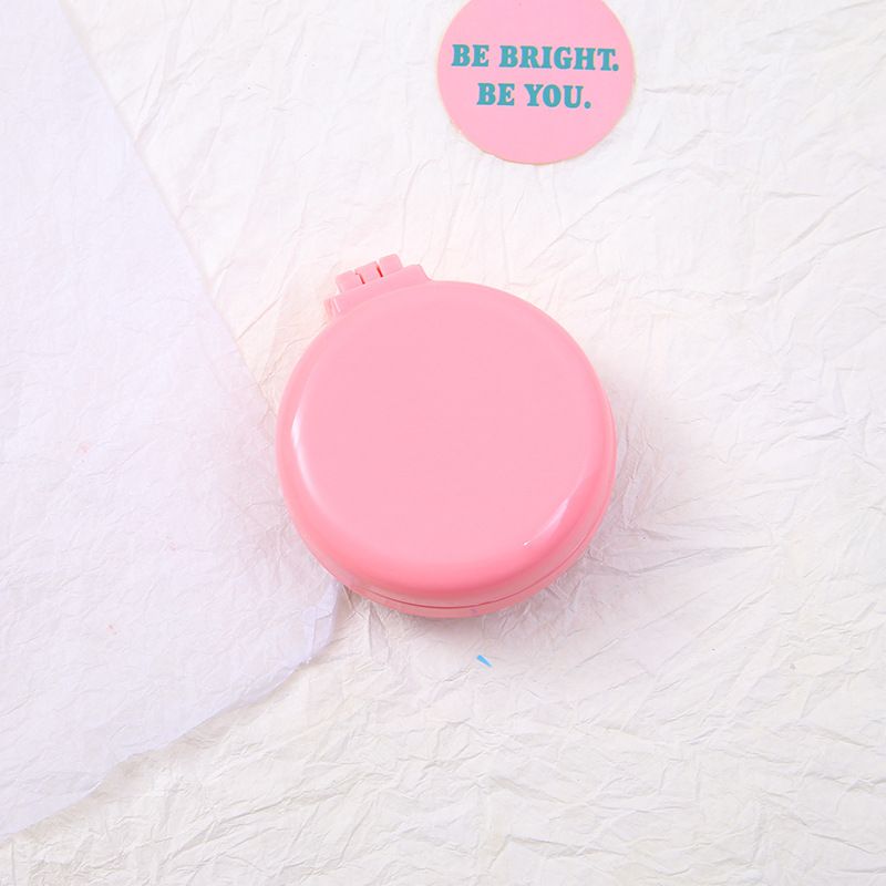 Simple Macaron Airbag Comb Solid Color Will Carry Mirror Massage Comb For Girls Candy Color Hair Folding Comb