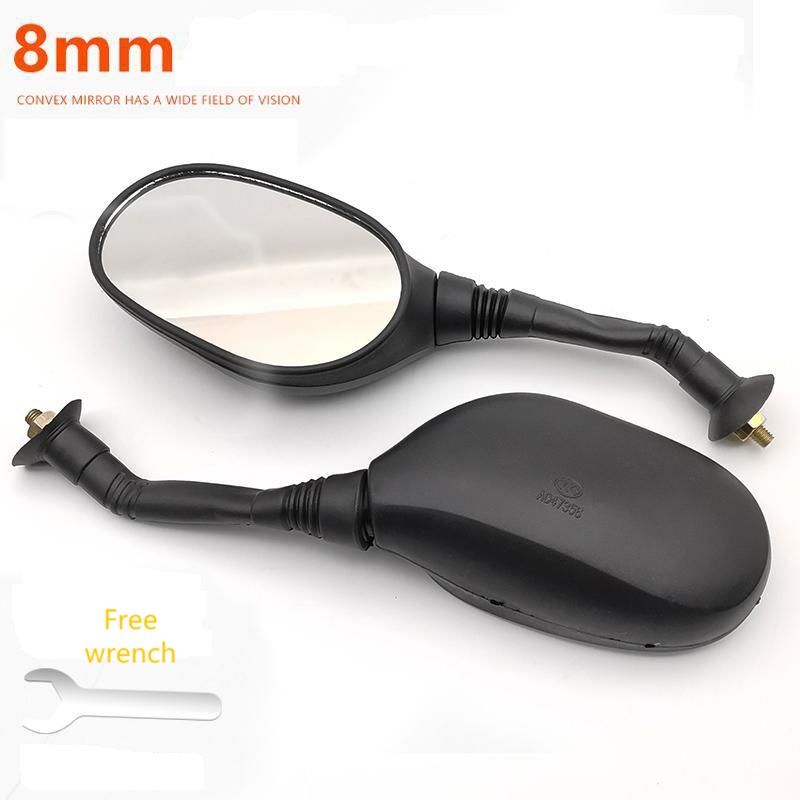 Electric Vehicle Battery Car Rearview Mirror Motorcycle Reflector Scooter Retrofit Reverse Mirror Tricycle 8MM