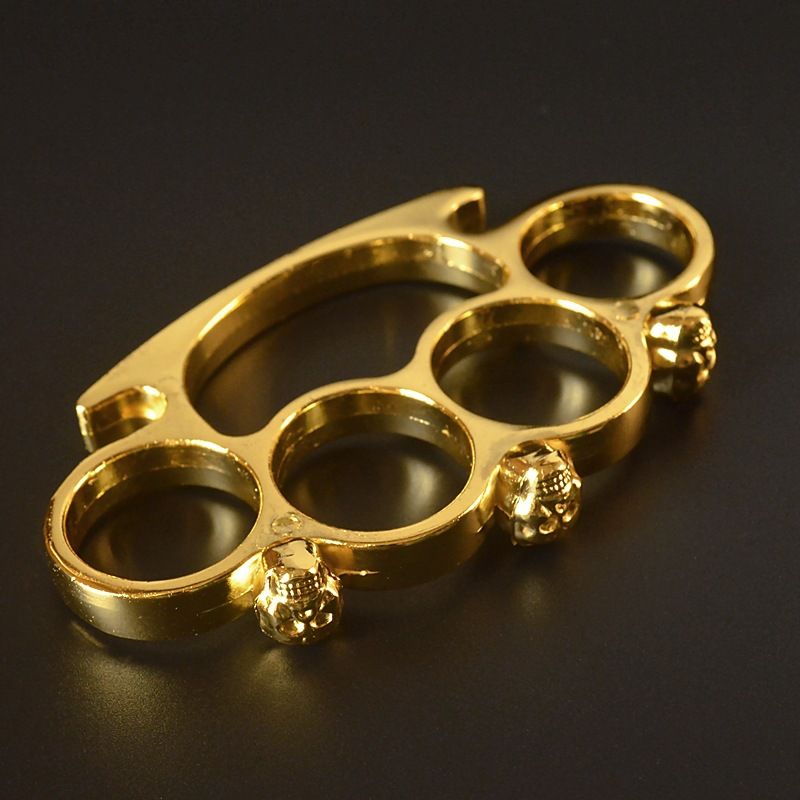 Skull Hand Buckle Tiger Finger Tiger Four Finger Legal Defense Equipment Bracelet Boxing Gloves Four Finger Ring Ring Decoration