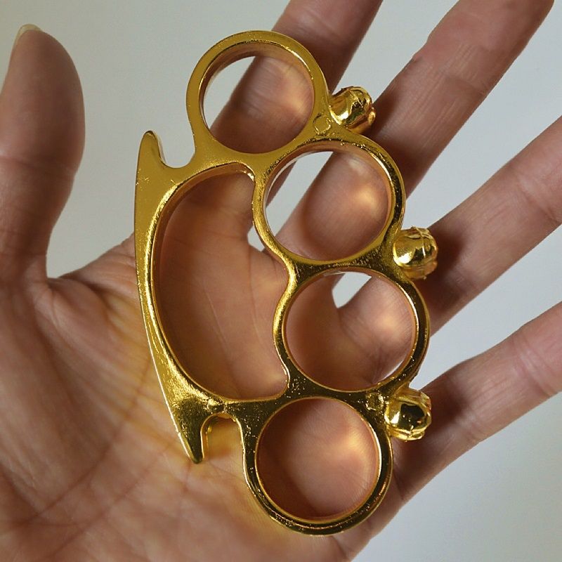 Skull Hand Buckle Tiger Finger Tiger Four Finger Legal Defense Equipment Bracelet Boxing Gloves Four Finger Ring Ring Decoration