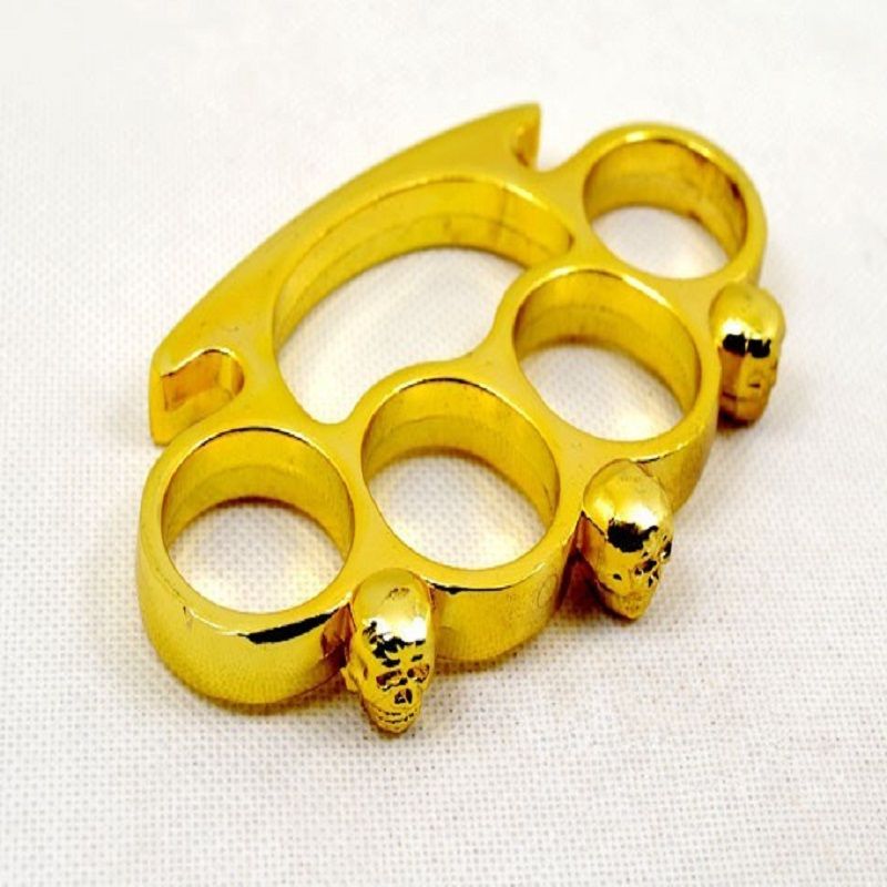 Skull Hand Buckle Tiger Finger Tiger Four Finger Legal Defense Equipment Bracelet Boxing Gloves Four Finger Ring Ring Decoration