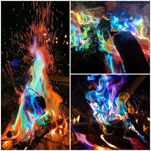 Colored Magic Flame Powder Outdoor Camping Campfire Color Powder Party Festival flame powder