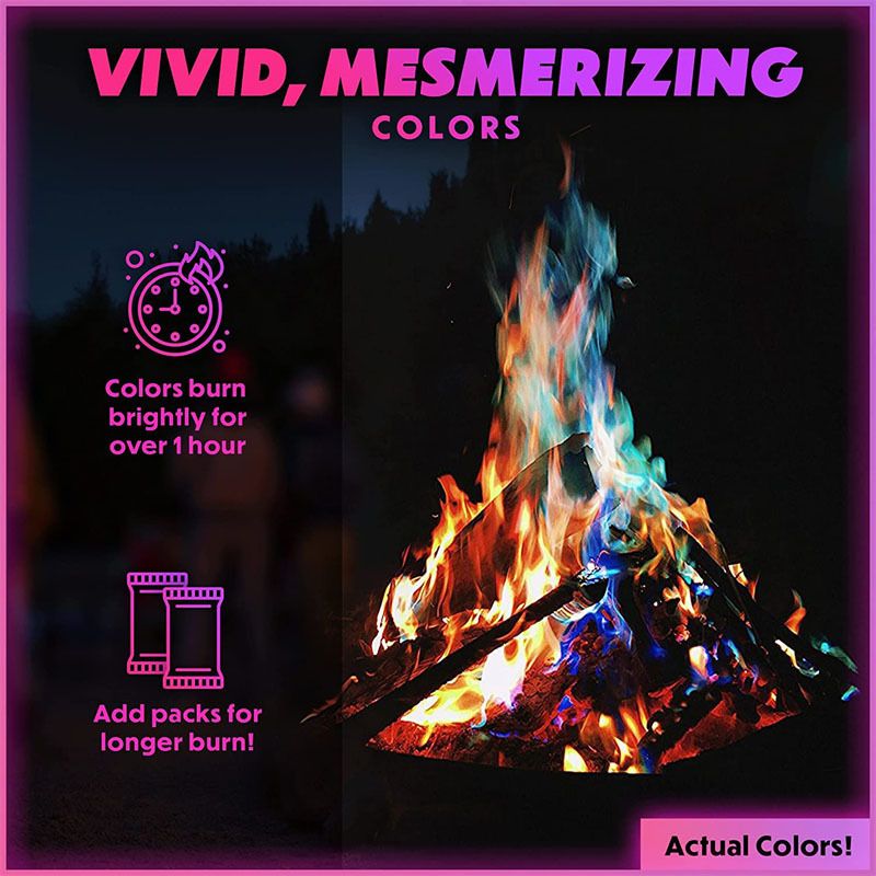 Colored Magic Flame Powder Outdoor Camping Campfire Color Powder Party Festival flame powder