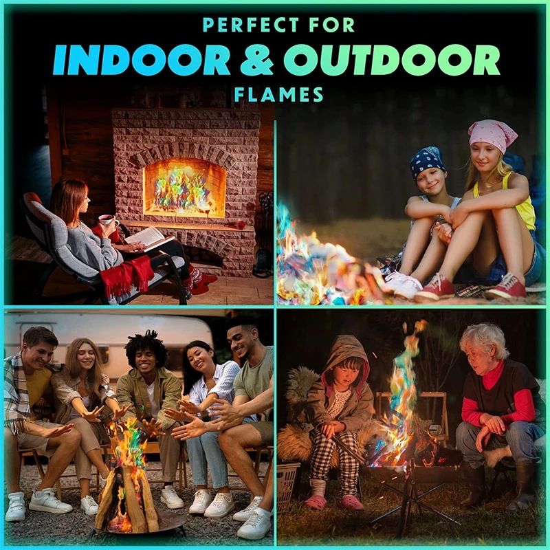 Colored Magic Flame Powder Outdoor Camping Campfire Color Powder Party Festival flame powder
