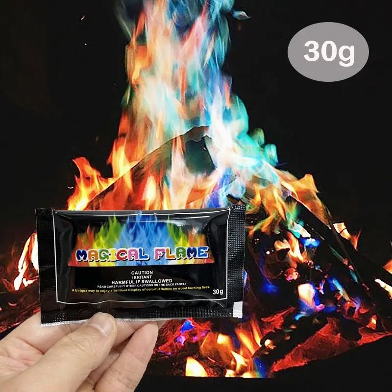 Colored Magic Flame Powder Outdoor Camping Campfire Color Powder Party Festival flame powder
