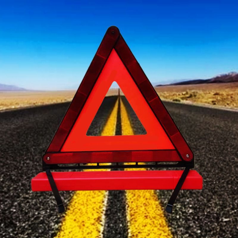 Car Triangle Warning Plate Folding Car Emergency Warning Frame Reflective Fault Stop Safety Tripod