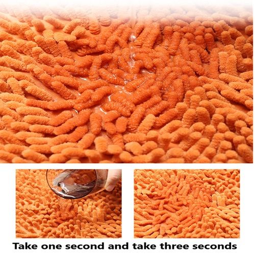 Chenille Home Carpet Bedroom Dining Room Floor Mat Bathroom Toilet Door Absorbent Non-slip Mat
